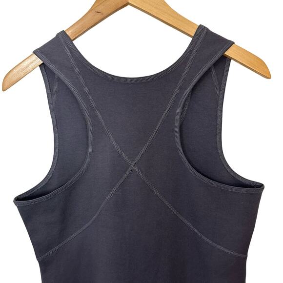 Title‎ Nine Sleeveless Ponte Knit Dress Womens Small Gray Racerback Pickleball - Picture 4 of 6